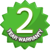 2 Year Warranty