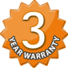 3 Year Warranty