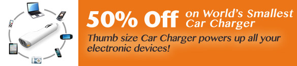 50% Off on World Smallest Car Charger