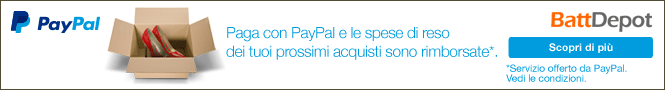 Paga con PayPal e le spese di reso dei tuoi prossimi acquisti sono rimborsate*.