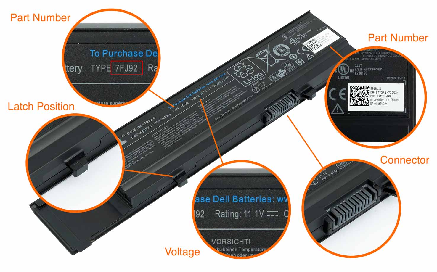 Dell 6GTPY LDE337 4912mAh / 56Wh Notebook Battery - BattDepot Canada