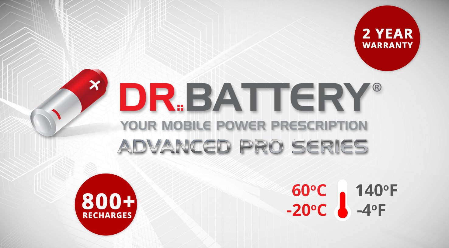 Dr. Battery Advanced Pro Series Battery