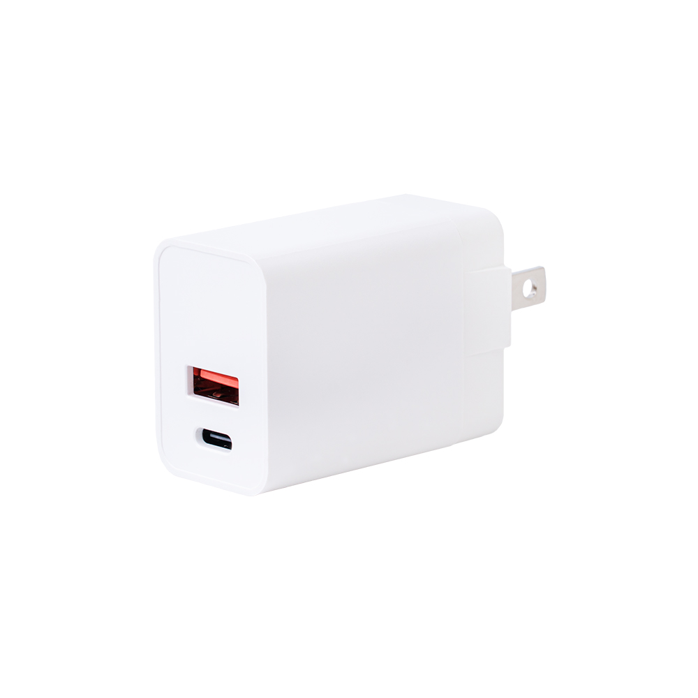20W USB Type C/USB Dual-Port Wall Fast Charging Adapter
