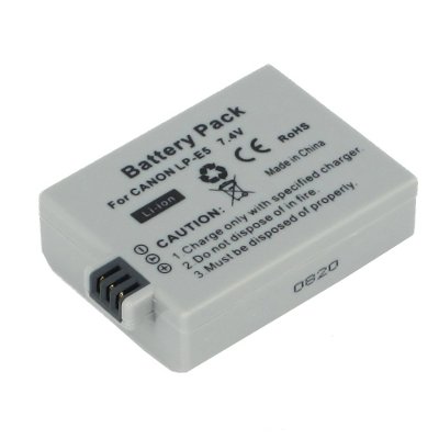 Replacement Digital Camera Battery for Canon LP-E5 LP-E5 7.2 Volt Li-ion Digital Camera Battery (1100mAh)