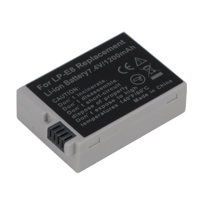 Canon LPE8 LP-E8 7.4 Volt Li-ion Digital Camera Battery (1200 mAh)