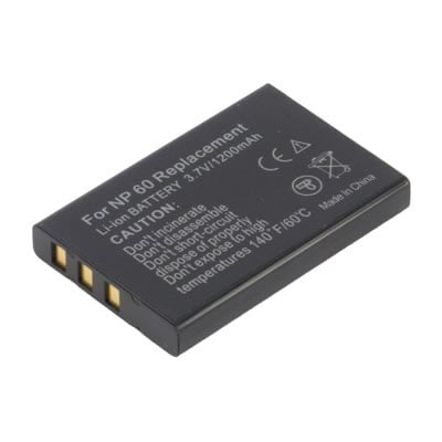 Replacement Digital Camera Battery for Samsung DigiMax U-CA501 Fuji NP-60 3.6 Volt Li-ion Digital Camera Battery (1150 mAh)