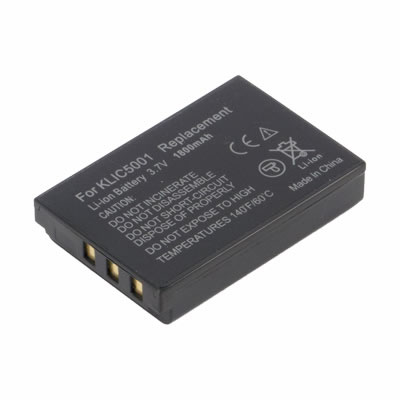 Replacement Digital Camera Battery for Kodak KLIC-5001 KLIC-5001 3.7 Volt Li-ion Digital Camera Battery (1700 mAh)