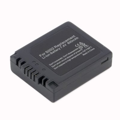 Replacement Digital Camera Battery for Panasonic Lumix DMC-FZ20 CGA-S002 7.4 Volt Li-ion Digital Camera Battery (760 mAh)