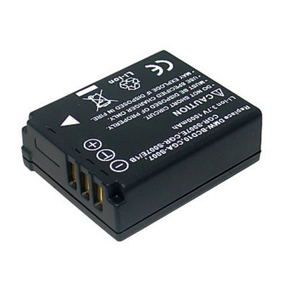 Replacement Digital Camera Battery for Panasonic Lumix DMC-TZ1 CGA-S007 3.7 Volt Li-ion Digital Camera Battery (1000 mAh)