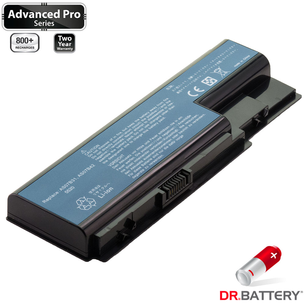 Acer AS07BX2 11.1 Volt Li-ion Advanced Pro Series Laptop Battery (5200mAh / 58Wh)