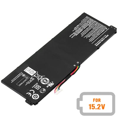 Replacement Notebook Battery for Acer (Gateway / Packard Bell / eMachines) AC14B8K 15.2 Volt Li-Polymer Laptop Battery (3600mAh / 55Wh)