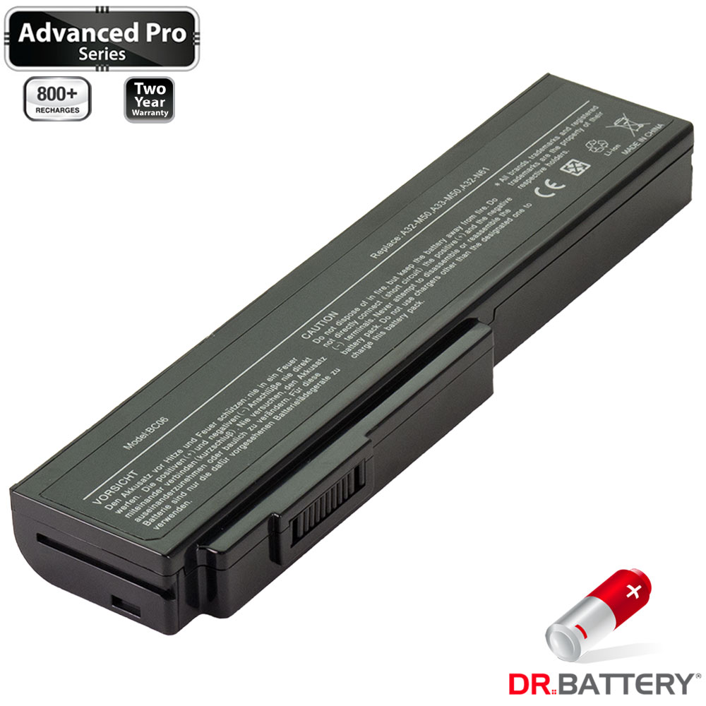 Dr. Battery Advanced Pro Série Batterie (5200mAh / 58Wh) pour Asus N53SN PC Portable