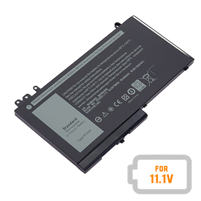 Replacement Notebook Battery for Dell Latitude 12 5000 Series (E5250) 11.1 Volt Li-Polymer Laptop Battery (3600mAh / 40Wh)