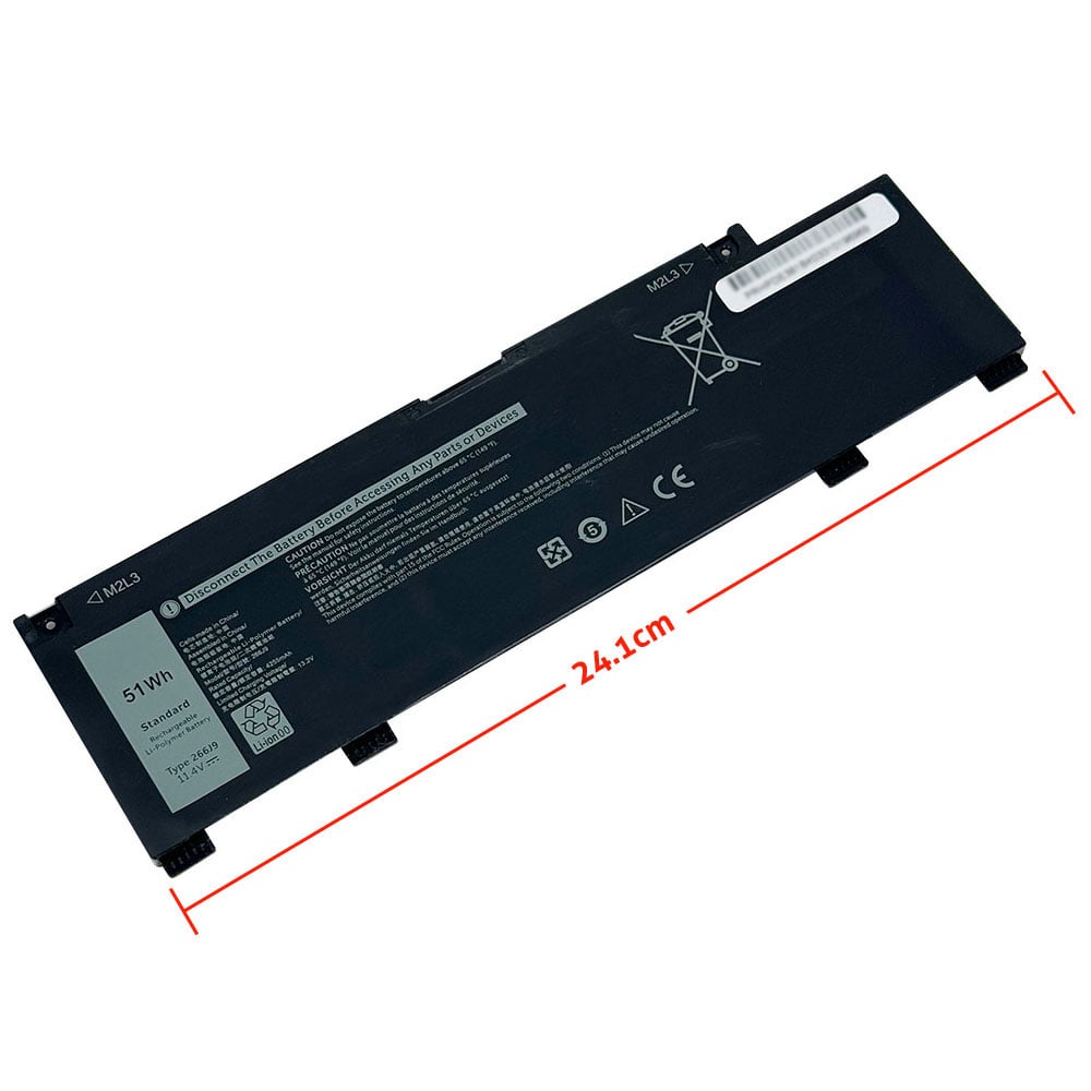 Replacement Notebook Battery for Dell G5 5505 11.4 Volt Li-Polymer Laptop Battery (4474mAh / 51Wh)