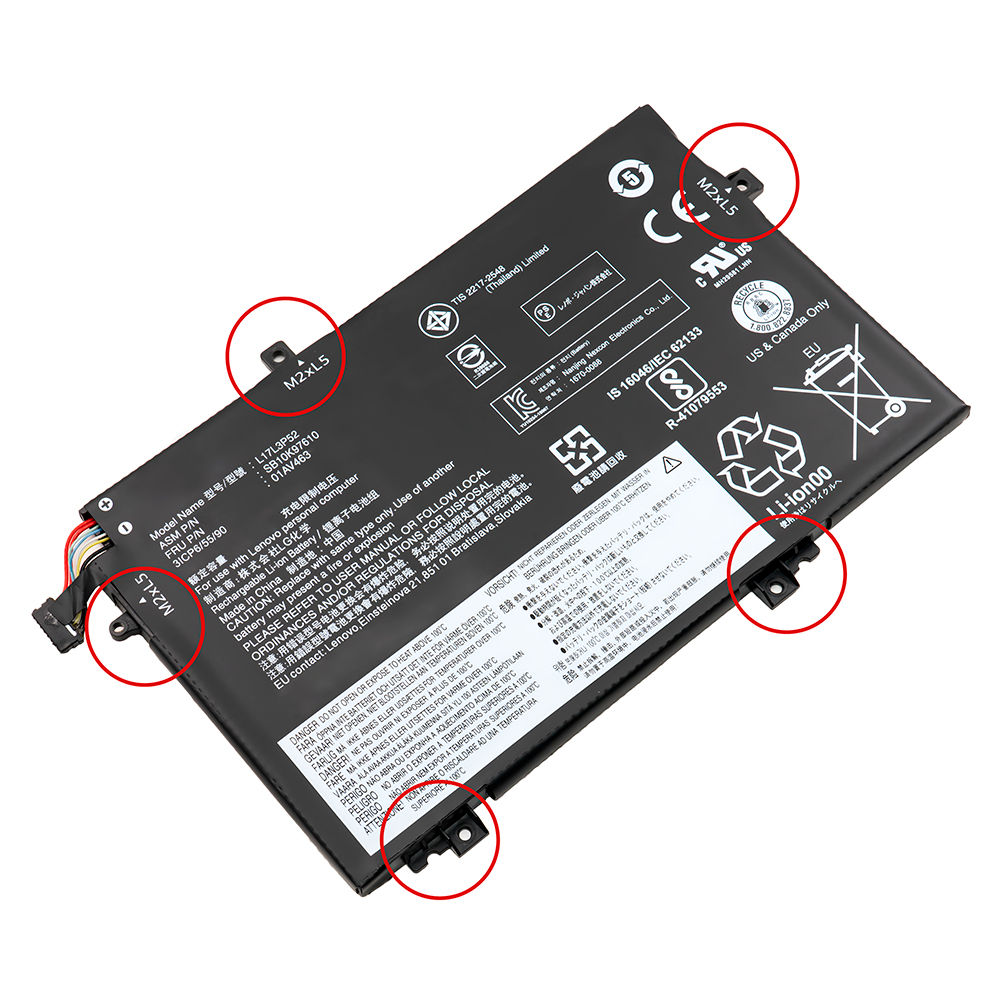 Replacement Notebook Battery for Lenovo ThinkPad E480 20KNA01ACD 11.1 Volt Li-polymer Laptop Battery (4050mAh / 45Wh)