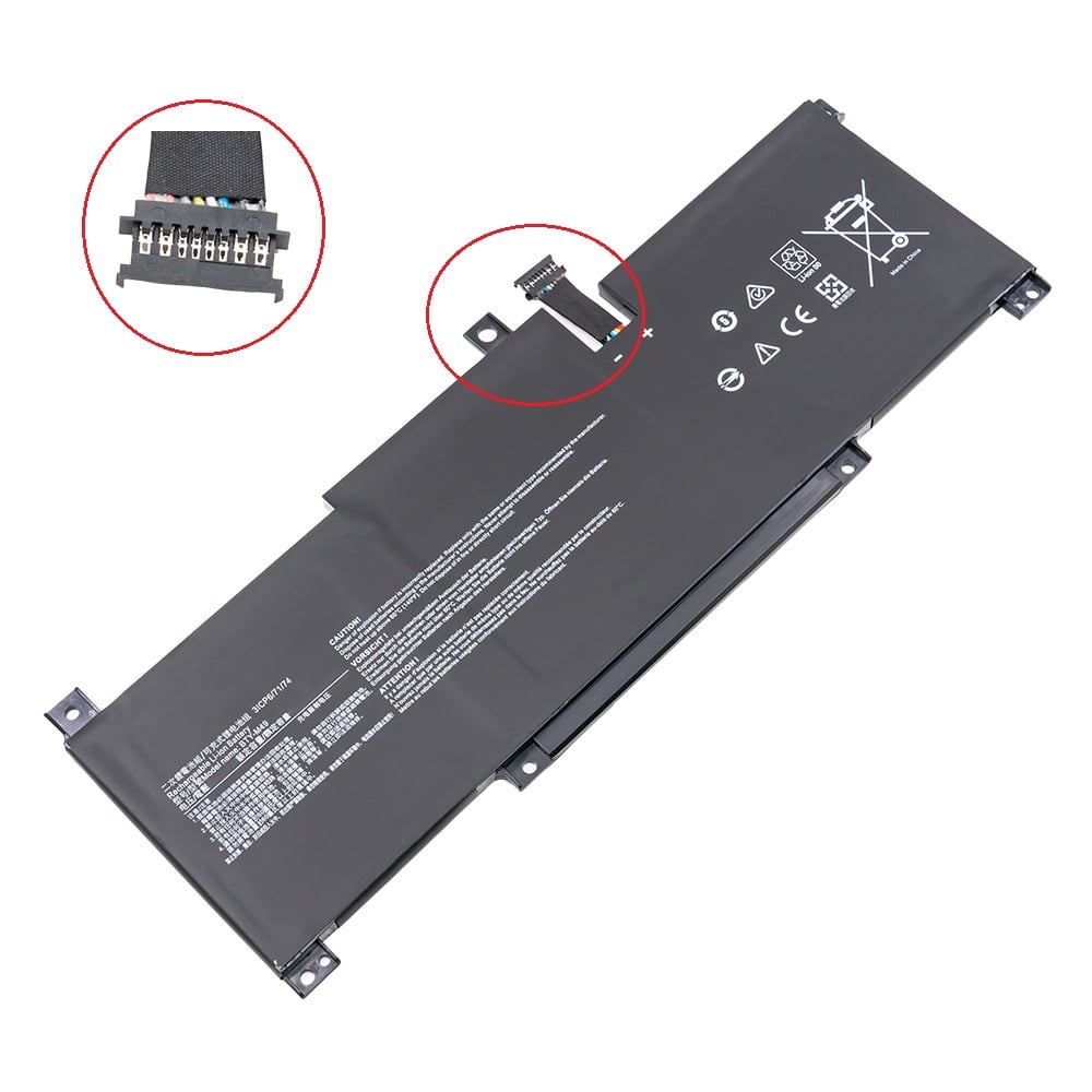 Replacement Notebook Battery for MSI Prestige 14 11.4 Volt Li-Polymer Laptop Battery (4600mAh / 52.4Wh)