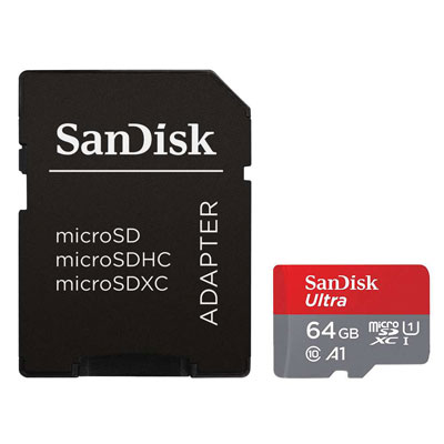 SanDisk 64GB Ultra microSDXC UHS-I Card