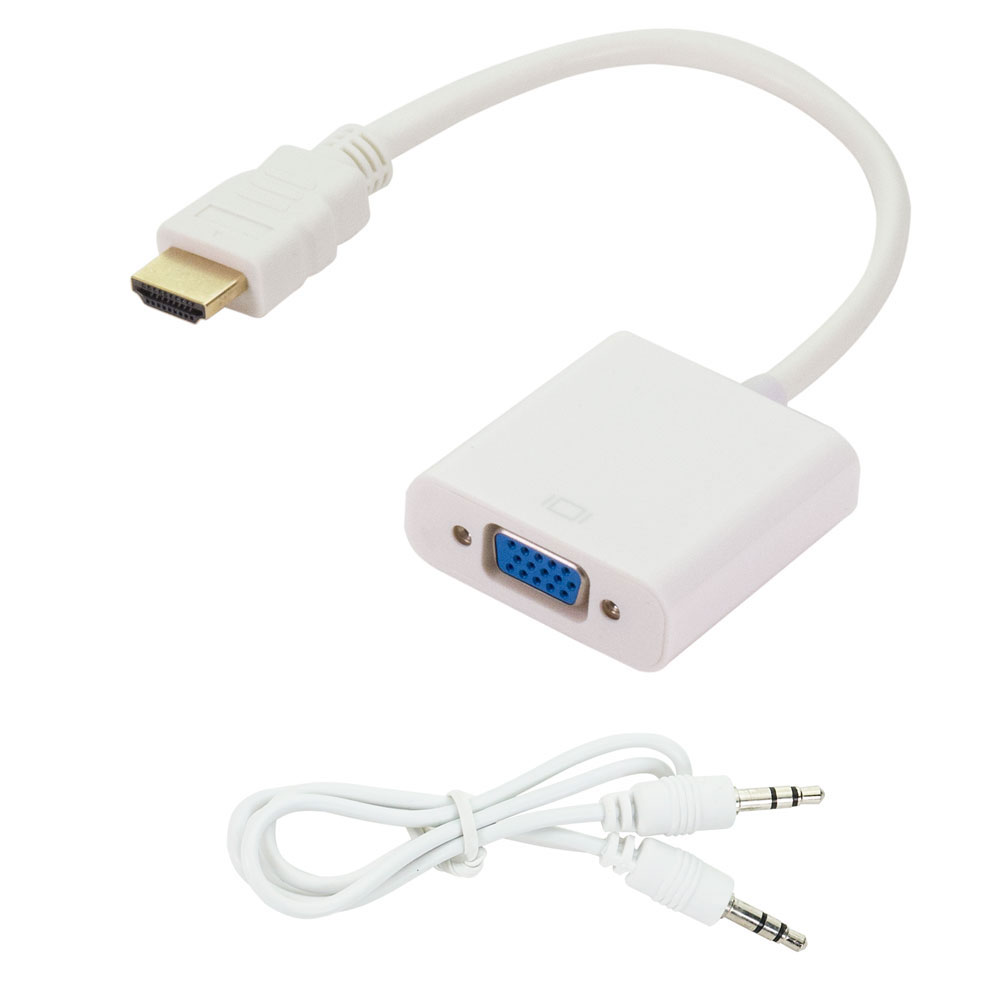 HDMI to VGA Adapter (with 3.5mm Audio Output)