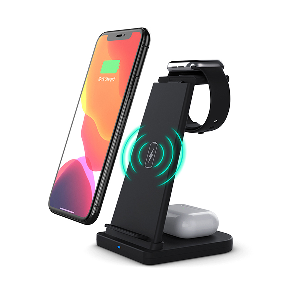 3-in-1 15W Fast Wireless Charging Pad Station