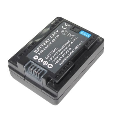 Replacement Camcorder Battery for Canon VIXIA HF R30 BP-709 3.6 Volt Li-ion Camcorder Battery (850 mAh)