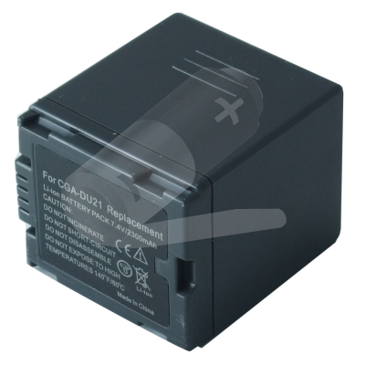 Replacement Camcorder Battery for Panasonic NV-GS180 CGA-DU21 7.4 Volt Li-ion Camcorder Battery (2200 mAh)