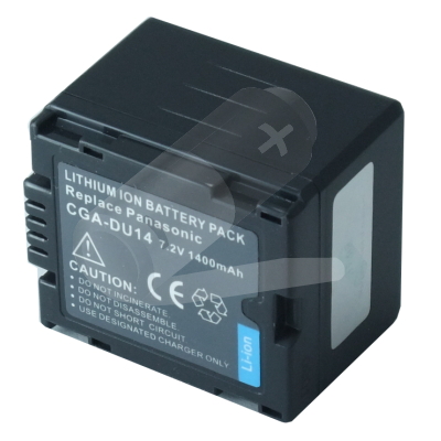 Replacement Camcorder Battery for Panasonic CGA-DU12A/1B CGA-DU14 7.2 Volt Li-ion Camcorder Battery (1500 mAh)