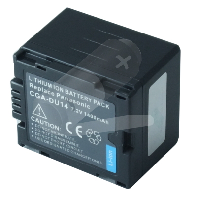 Replacement Camcorder Battery for Panasonic NV-GS10EGS CGA-DU14 7.2 Volt Li-ion Camcorder Battery (1500 mAh)