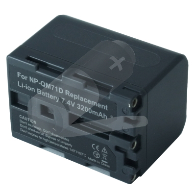 Replacement Camcorder Battery for Sony NP-FM50 NP-FM70/QM71 7.2 Volt Li-ion Camcorder Battery (2900 mAh)