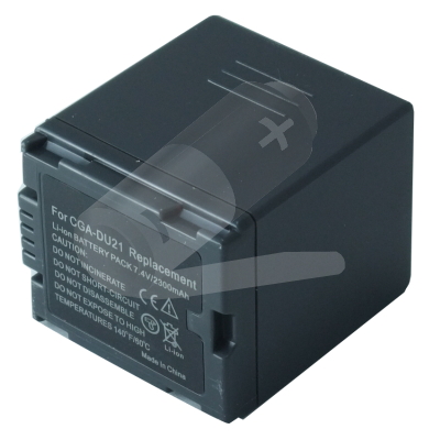 Replacement Camcorder Battery for Panasonic NV-GS22EG-A CGA-DU21 7.4 Volt Li-ion Camcorder Battery (2200 mAh)