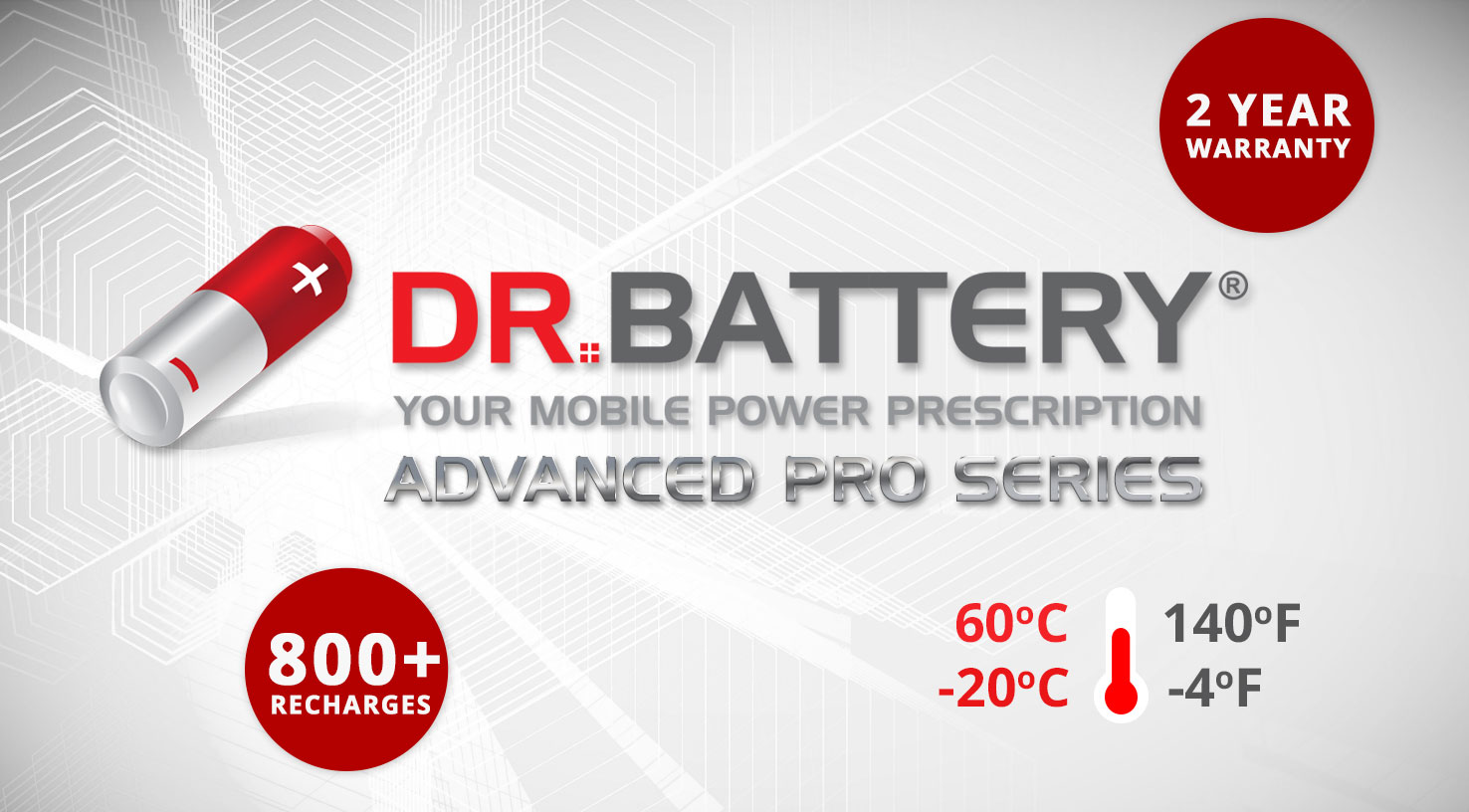 Dr. Battery Advanced Pro Series Battery